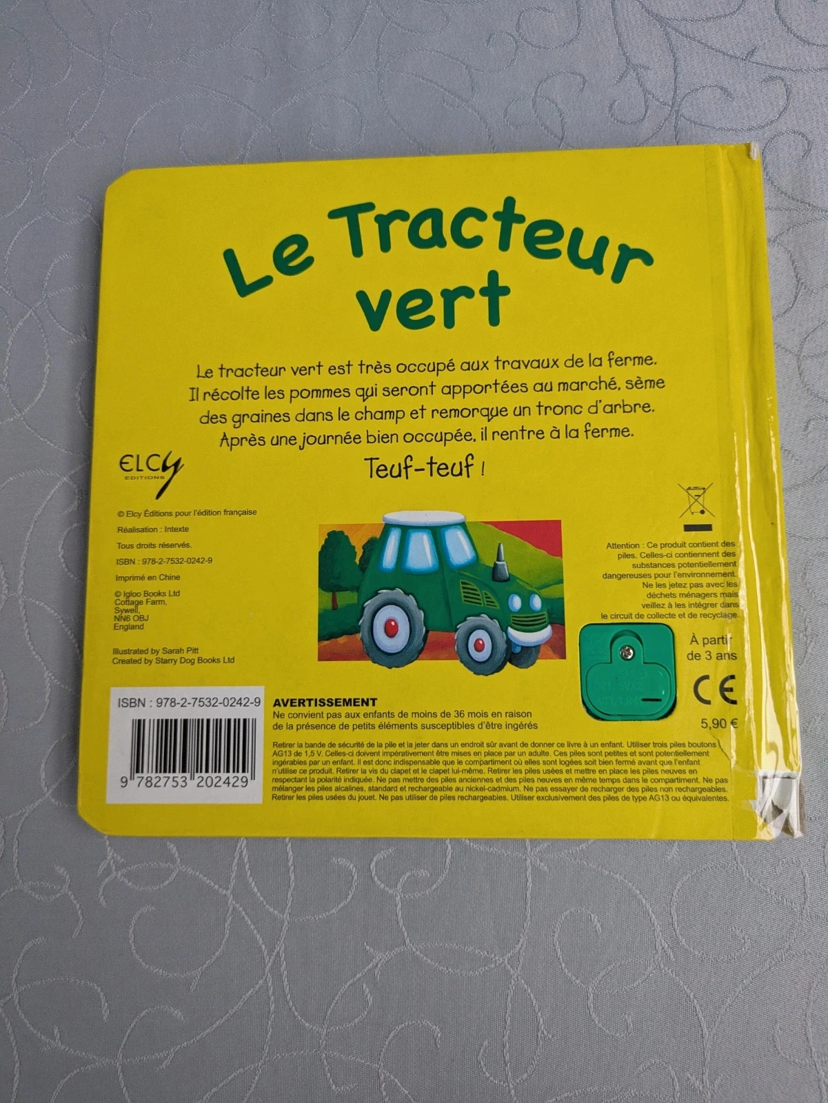 Sound book, the green tractor – photo 2